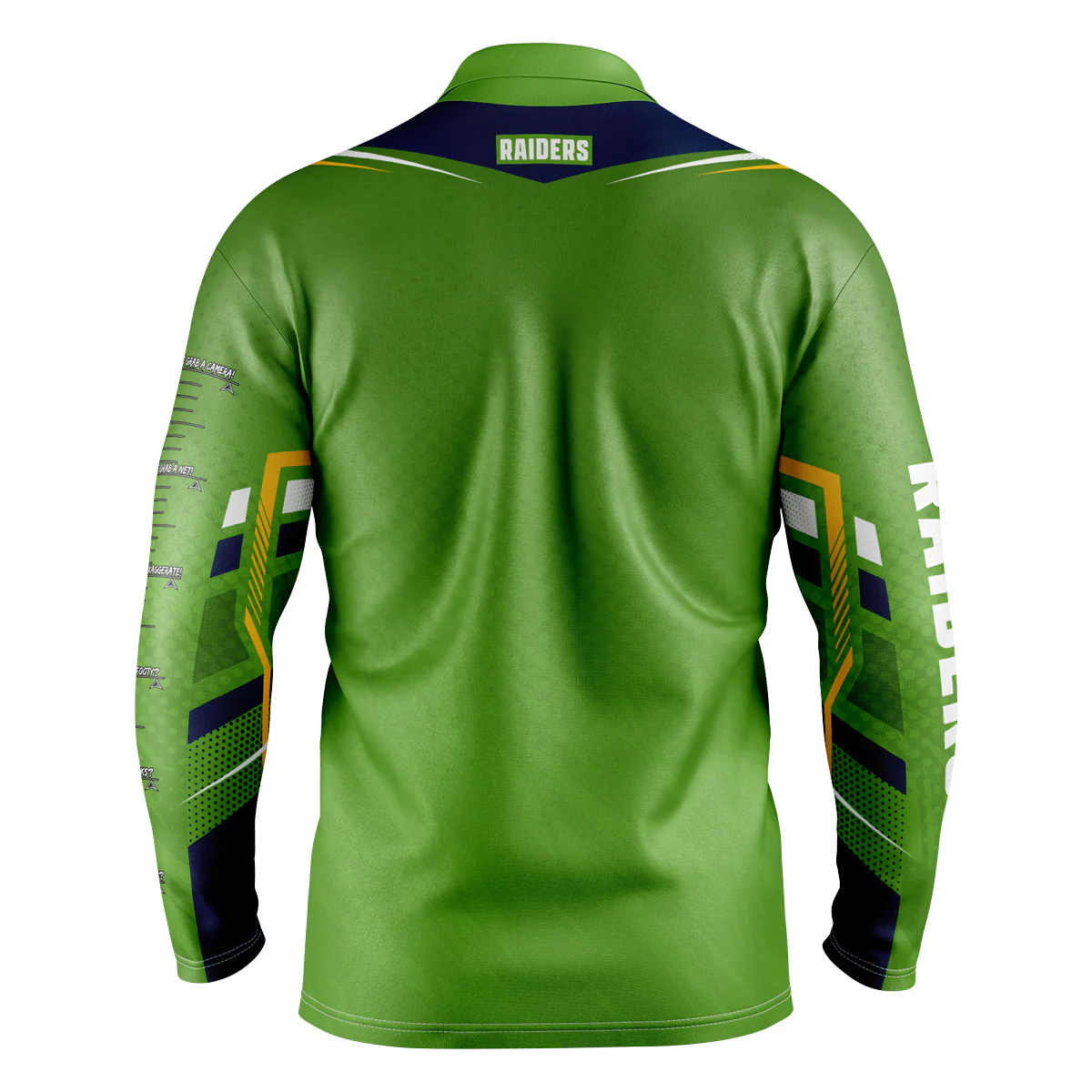 NRL 'Cyber' Fishing Shirt - Canberra Raiders - Adult - Mens - Polo - Image 2