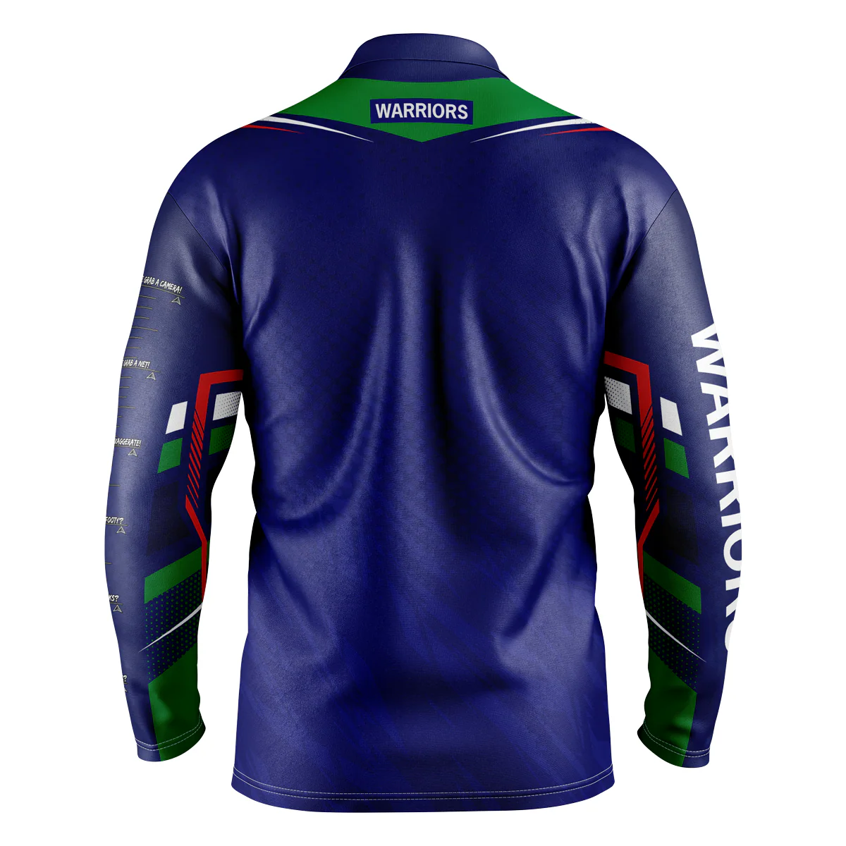 NRL 'Cyber' Fishing Shirt - New Zealand Warriors - Adult - Mens - Polo - Image 2