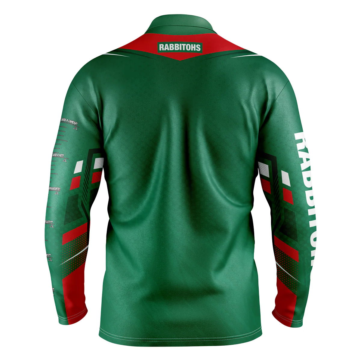 NRL 'Cyber' Fishing Shirt - South Sydney Rabbitohs - Adult - Mens - Polo - Image 2