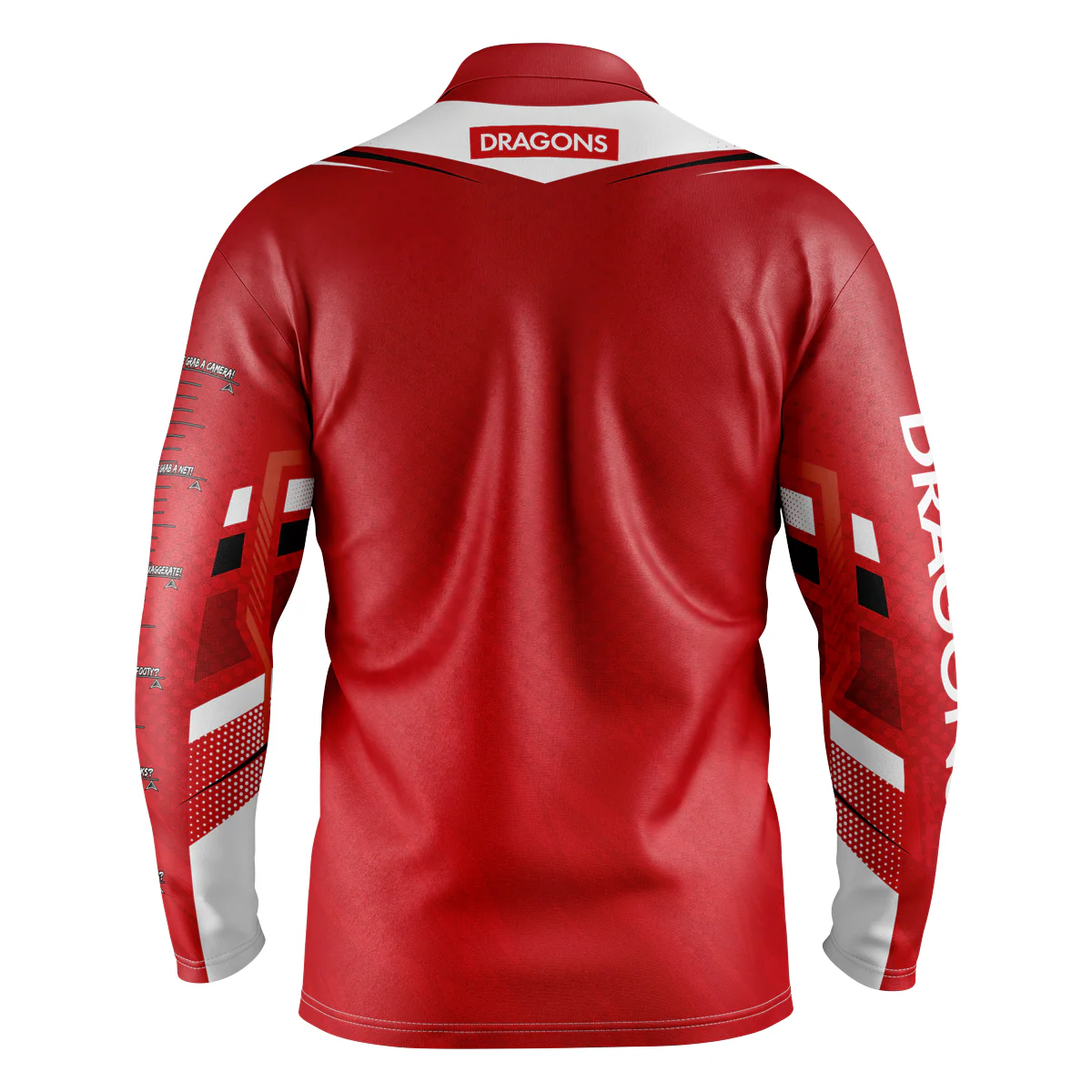 NRL 'Cyber' Fishing Shirt - St George Illawarra Dragons - Adult - Mens - Polo - Image 2