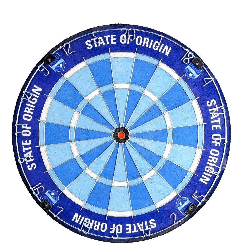 NRL Dart Board - New South Wales Blues - NSW - Bracket Included - Dartboard - Image 2