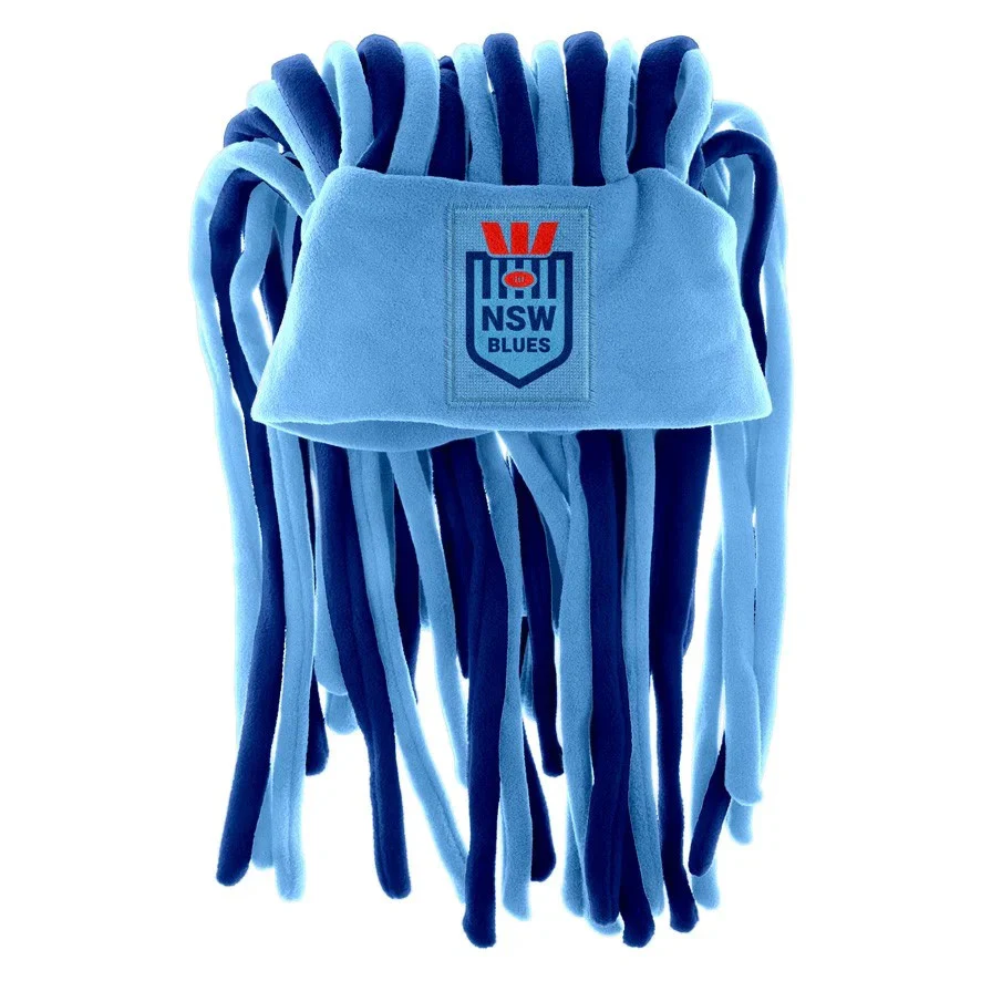 NRL Dreadlock Hat - New South Wales Blues - NSW - Adult - OSFM - Fun