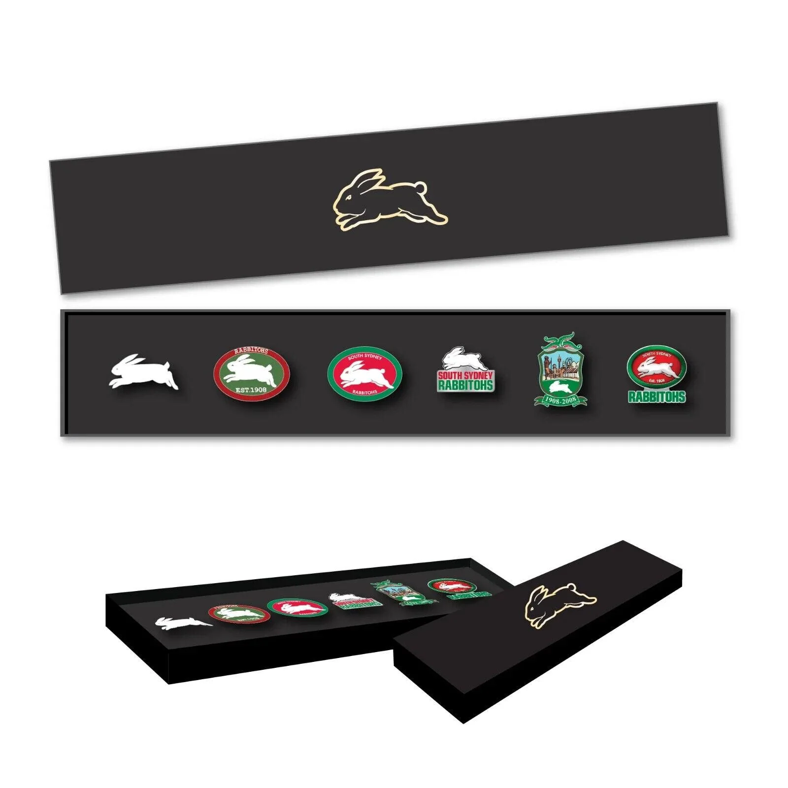 NRL Evolution Pin Set - History Logos - South Sydney Rabbitohs - Image 2