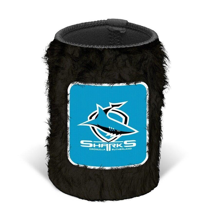 NRL Fluffy Stubby Cooler - Cronulla Sharks - Can Holder