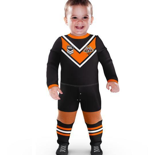 NRL Footy Suit Body Suit - West Tigers - Baby Toddler Infant - Image 3