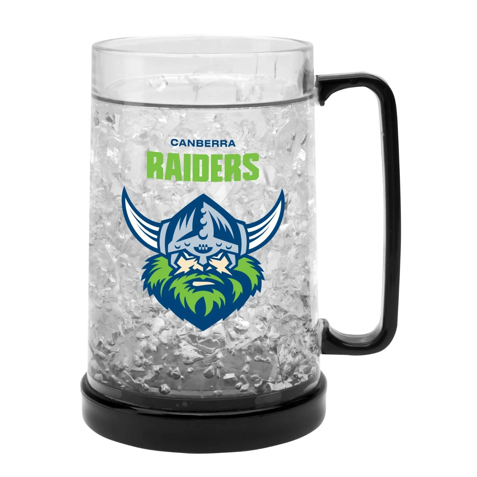 NRL Freeze Mug - Canberra Raiders - 375ML - Gel Freeze Mug Drinking Cup - Image 2