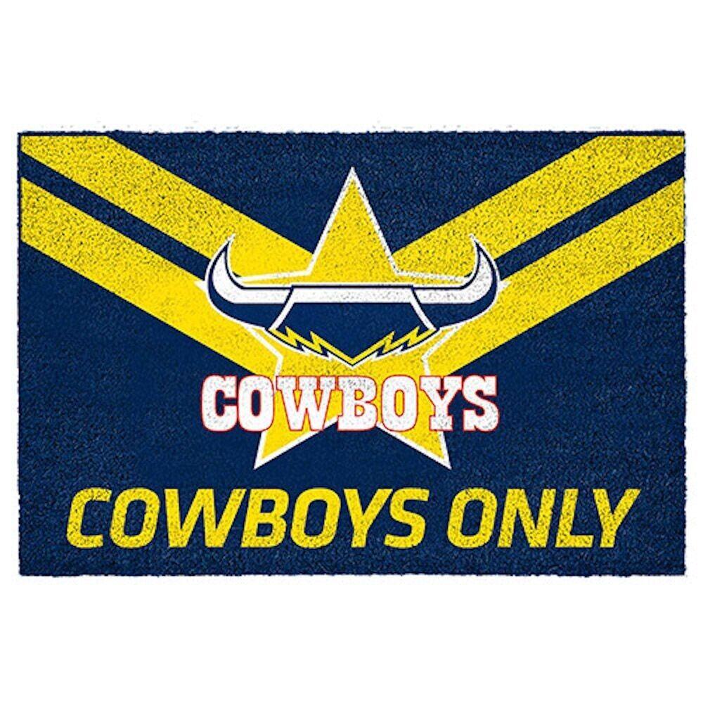 NRL Front Back Door Entry Floor Mat - North Queensland Cowboys - 61cm x 41cm - Image 2
