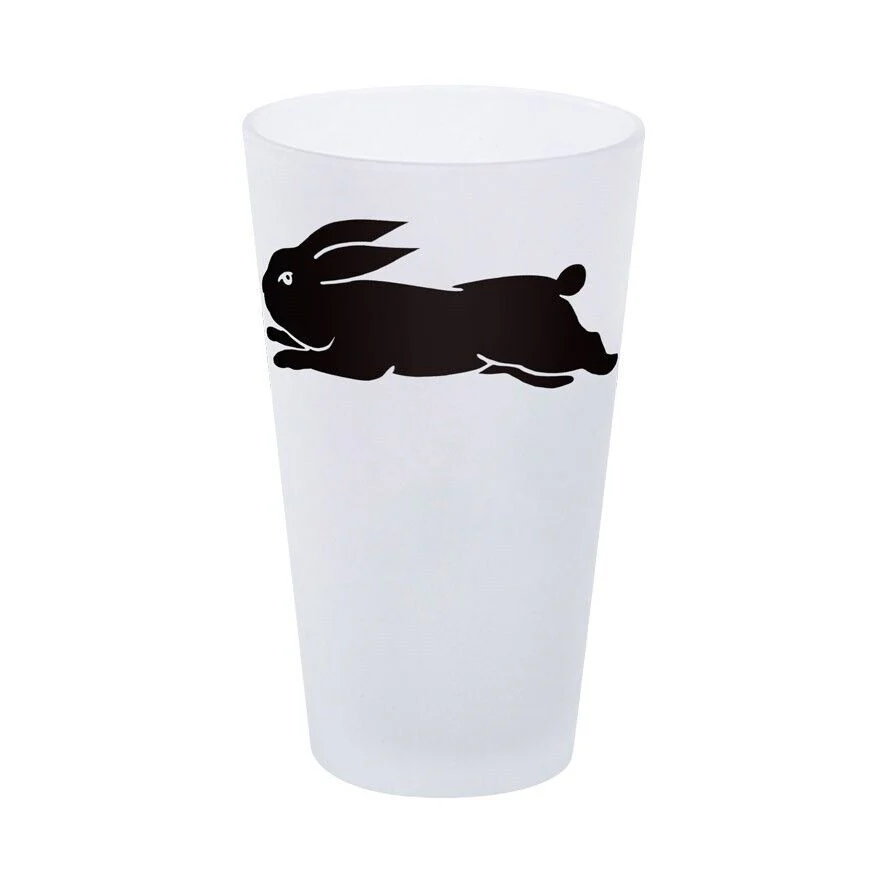 NRL Frosted Conical Glass - South Sydney Rabbitohs - 450ml - Single - Image 2