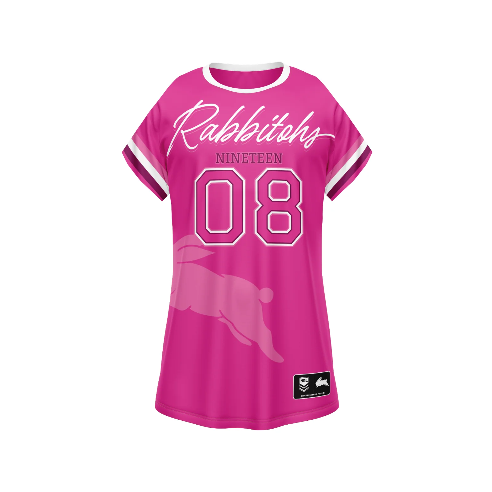 NRL 'Fuchsia Force' Dress - South Sydney Rabbitohs - Girls - Toddler - Kid