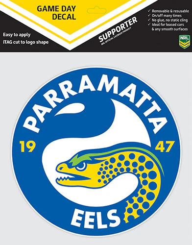 NRL Game Day Decal  - Parramatta Eels - Car Sticker 180mm - Image 2