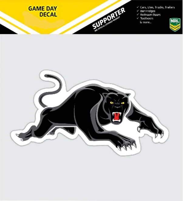 NRL Game Day Decal  - Penrith Panthers - Car Sticker 180mm