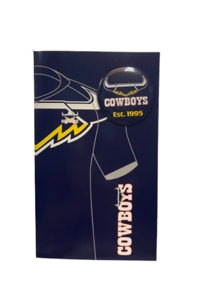 NRL Gift Card With Badge - North Queensland Cowboys - Gifts - Supporter