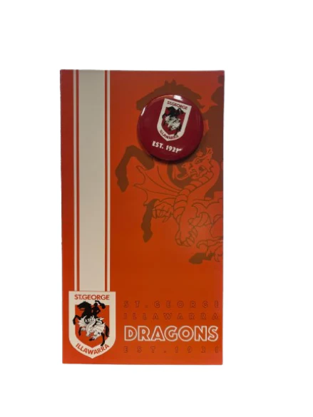 NRL Gift Card With Badge - St George Illawarra Dragons - Stripe - Supporter