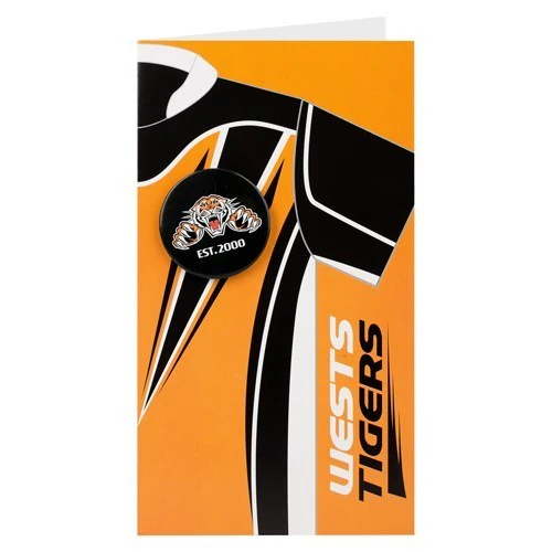 NRL Gift Card With Badge - West Tigers - Gifts - Image 2