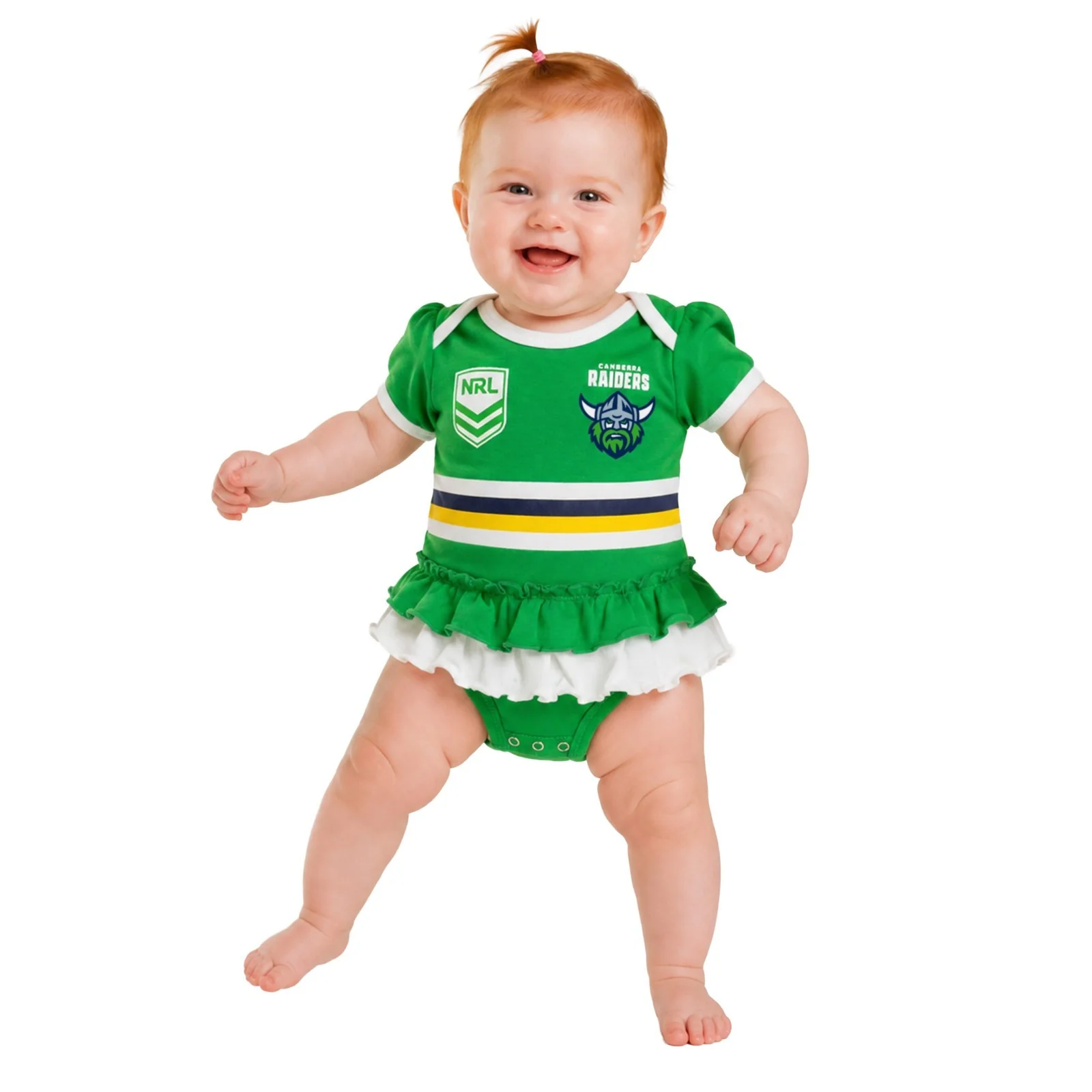 NRL Girls Tutu Footy Suit - Canberra Raiders - Baby Toddler  Infant