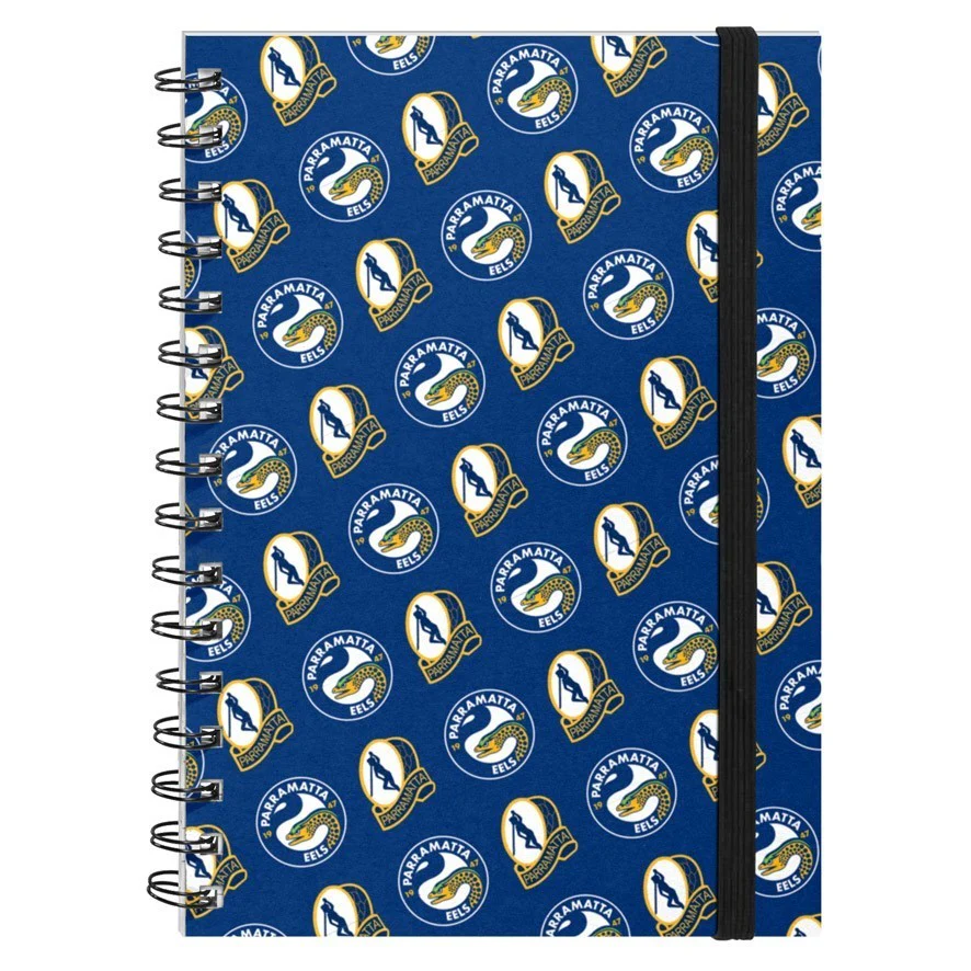 NRL Hard Cover Notebook - Paramatta Eels - A5 60 Page Pad - Image 2