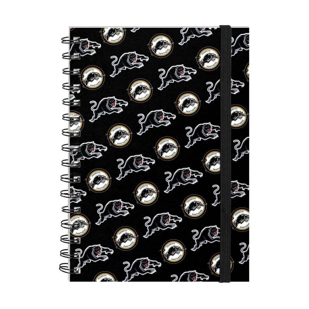 NRL Hard Cover Notebook - Penrith Panthers - A5 60 Page Pad - Image 2