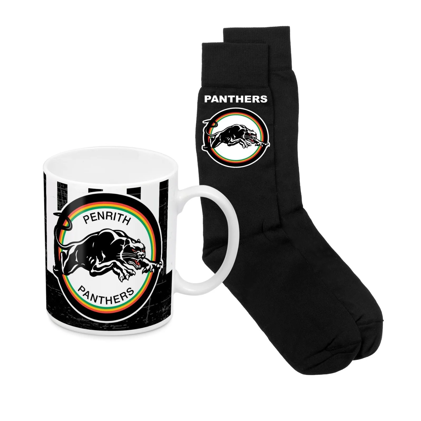 NRL Heritage Coffee Mug & Sock Pack - Penrith Panthers - Gift Boxed