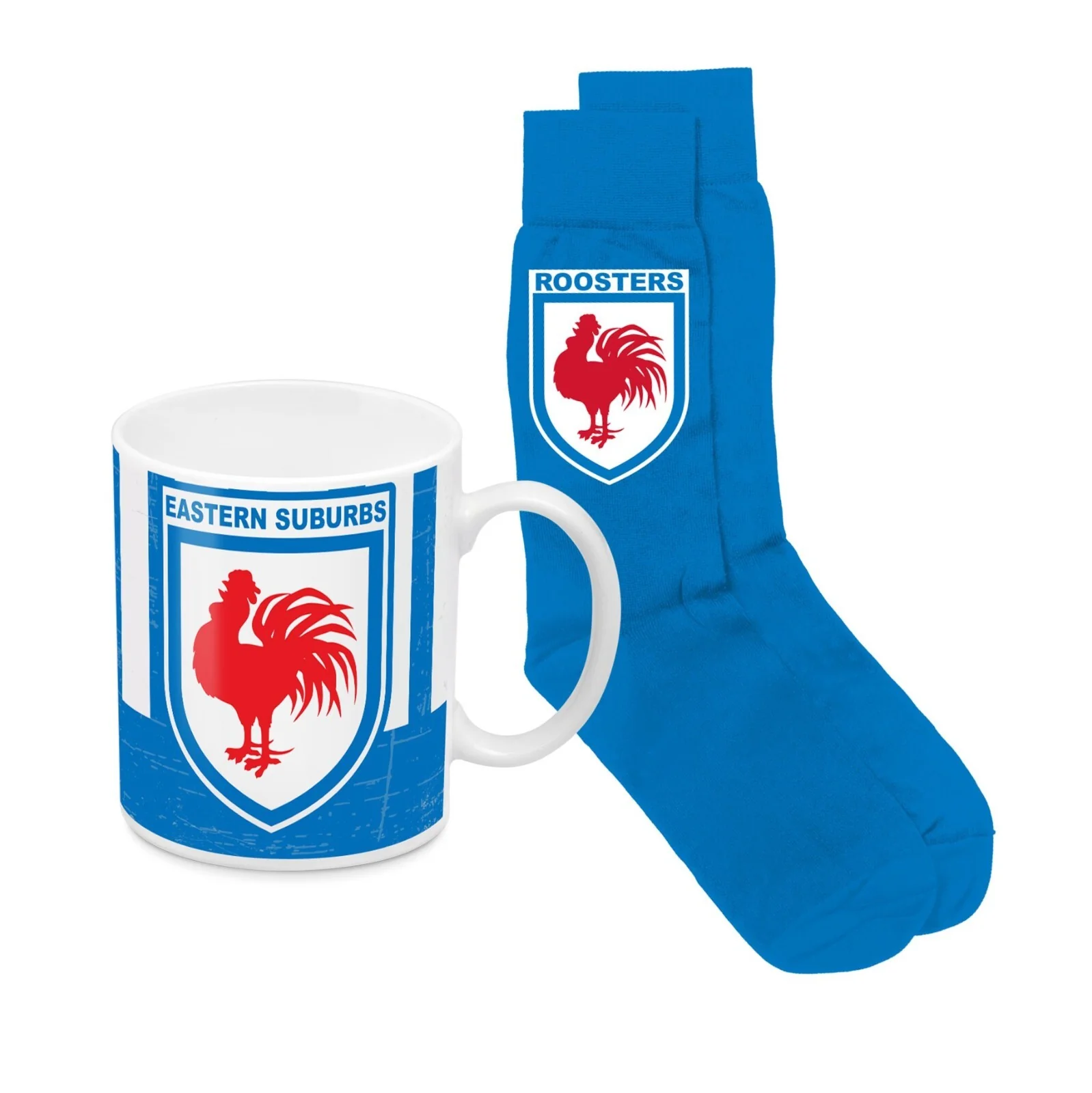 NRL Heritage Coffee Mug & Sock Pack - Sydney Roosters - Gift Boxed - Image 2