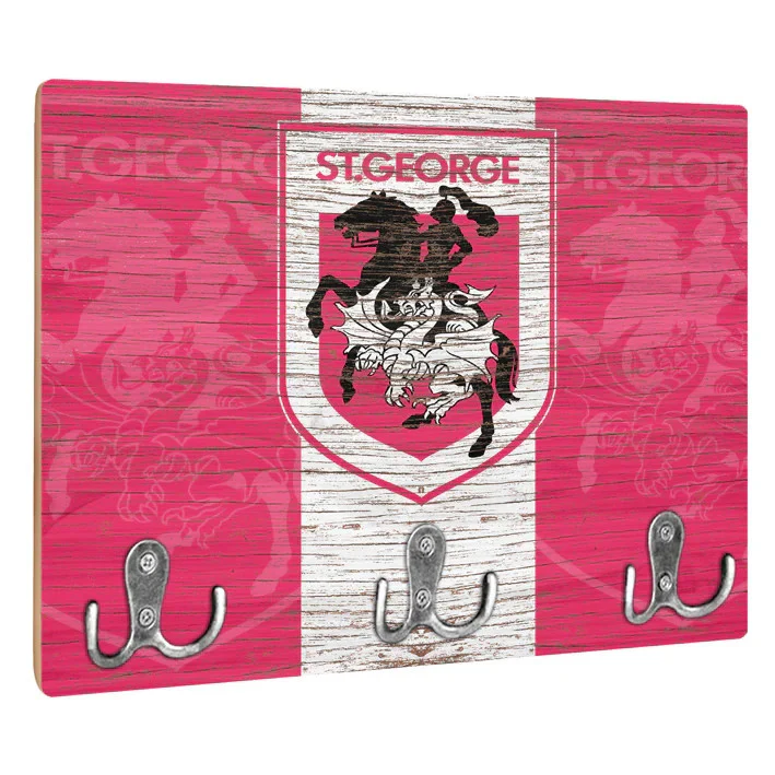 NRL Heritage Key Rack - St George Illawarra Dragons - Gift - Retro