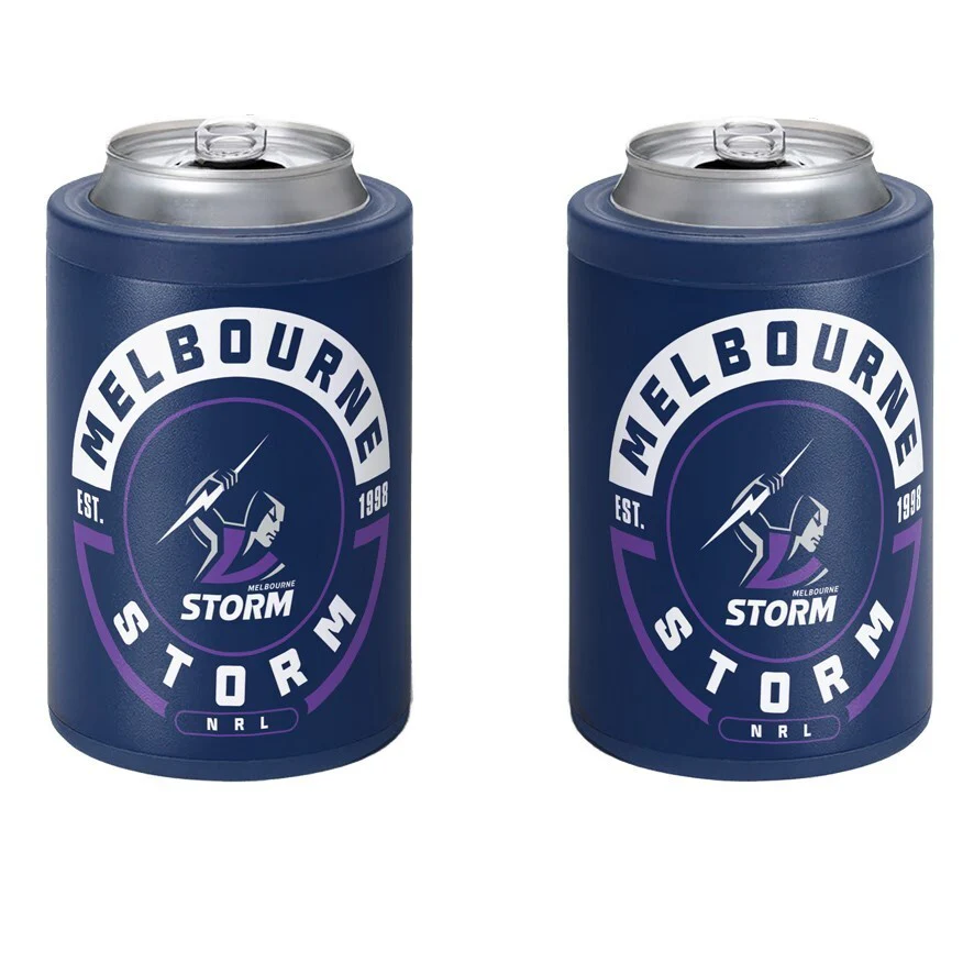 NRL Insulated Can Cooler - Melbourne Storm - Stubby Cooler - Twist Top Lid - Image 2