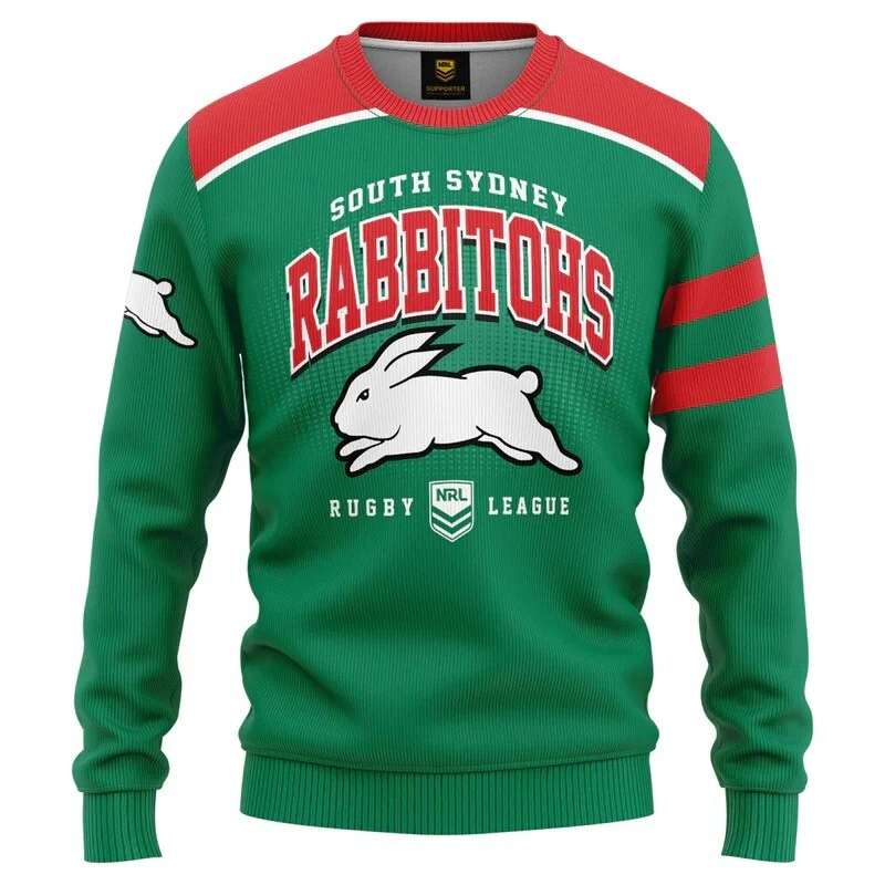 NRL Kids 40/20 Pullover - South Sydney Rabbitohs - Infant Baby - Light Jumper