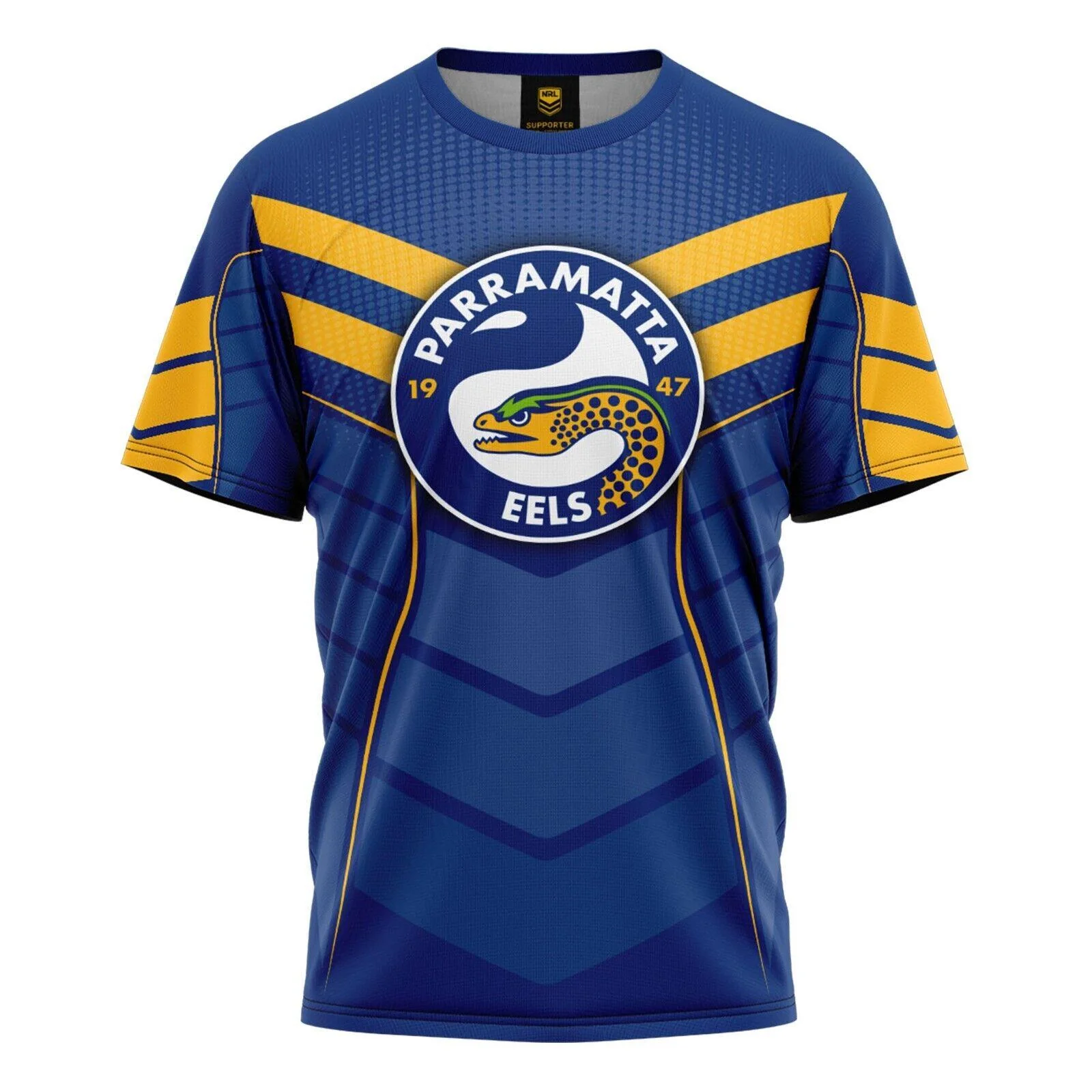 NRL Kids 'Chevron' Tee Shirt - Parramatta Eels - Baby Child T-Shirt