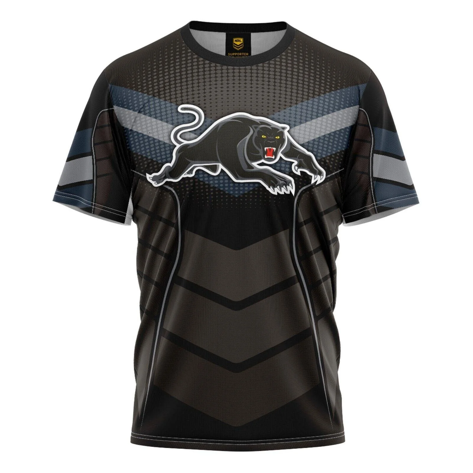 NRL Kids 'Chevron' Tee Shirt - Penrith Panthers - Baby Child T-Shirt