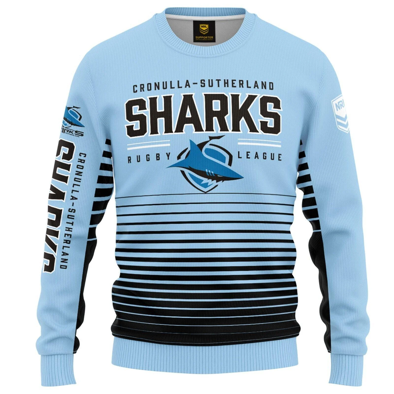NRL Kids Game Time Pullover - Cronulla Sharks - Infant Baby - Light Jumper - Image 2