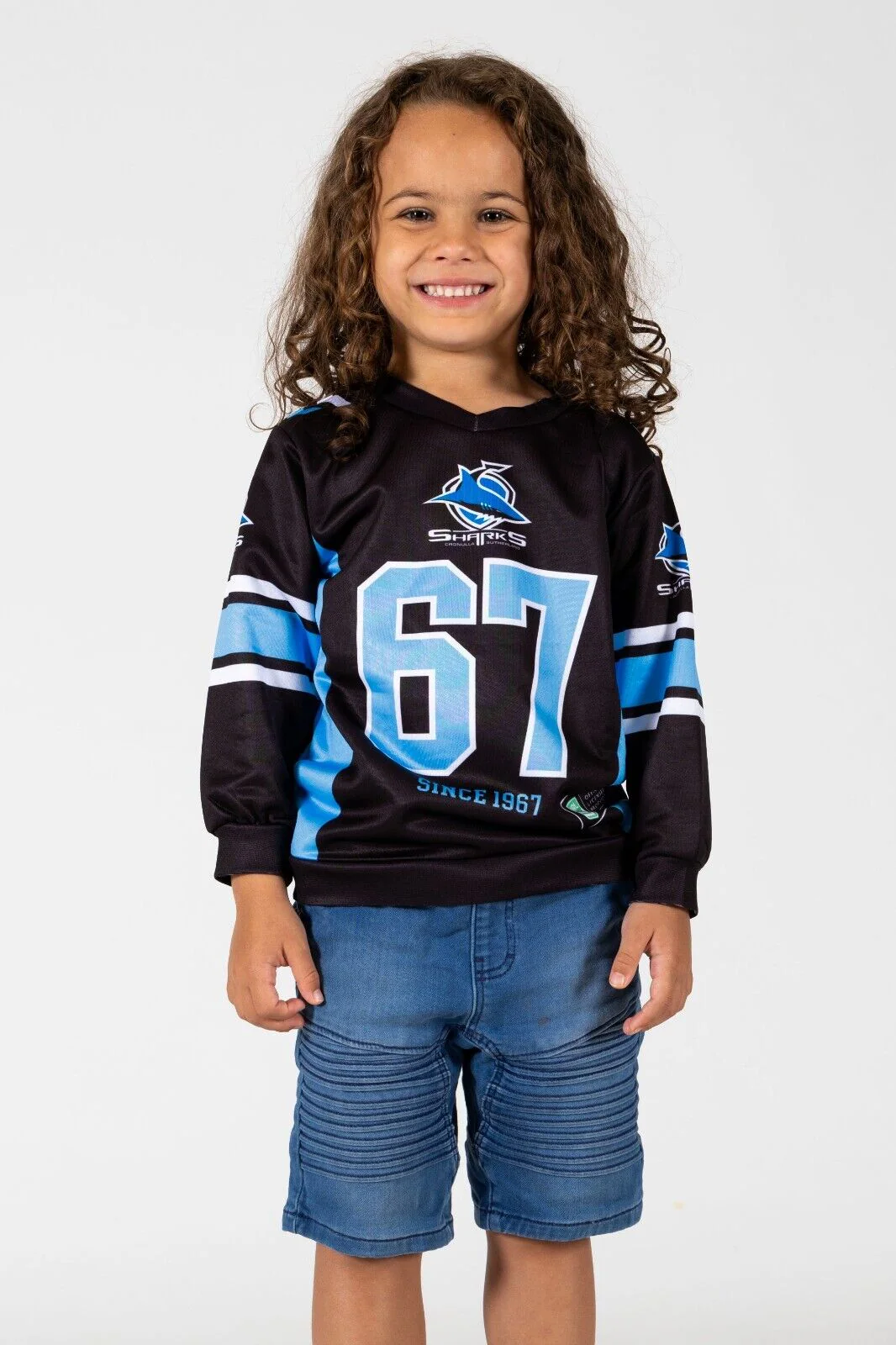 NRL Kids 'Quarterback' Pullover - Cronulla Sharks - Infant - Jumper