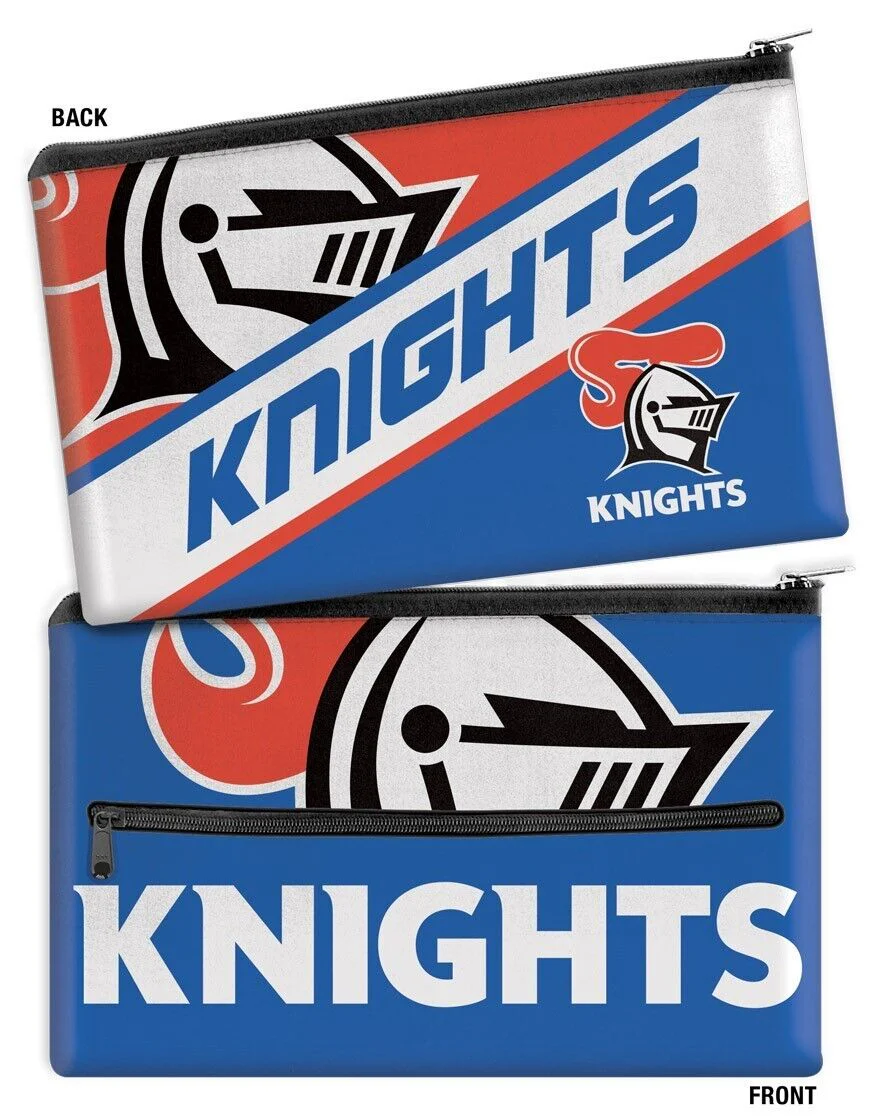NRL Large Pencil Case - Newcastle Knights - Neoprene - 33cm x 21cm - Image 2