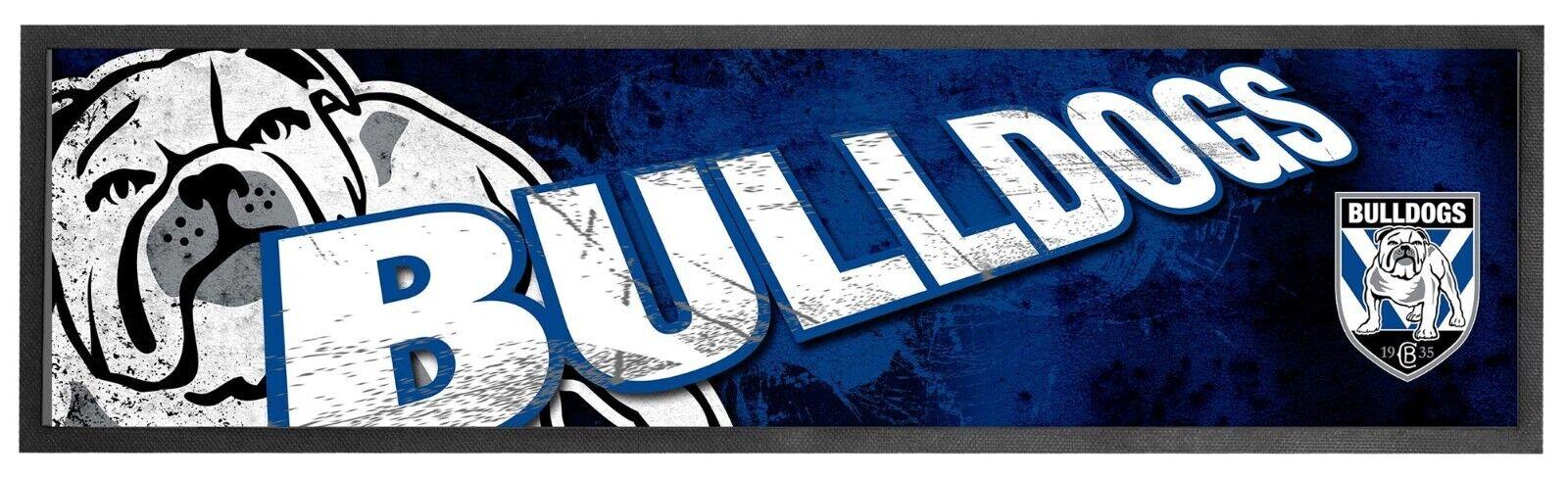 NRL Logo Bar Runner - Canterbury Bulldogs - Bar Mat - 25cm x 90cm - Image 2
