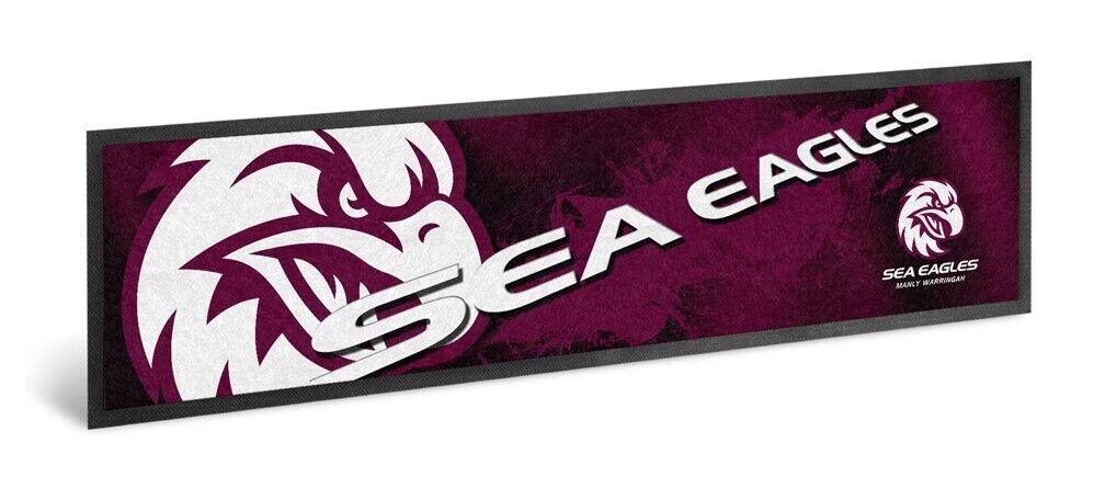 NRL Logo Bar Runner - Manly Sea Eagles - Bar Mat - 25cm x 90cm - Image 2