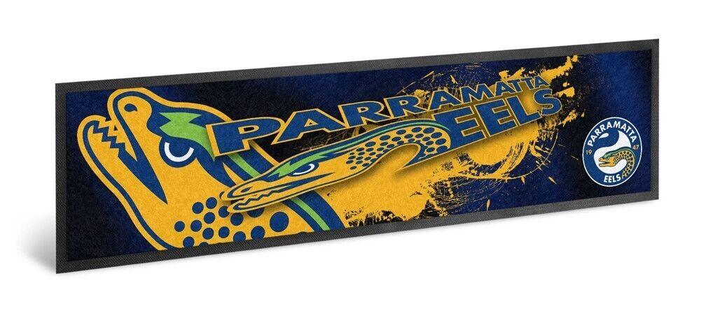 NRL Logo Bar Runner - Paramatta Eels - Bar Mat - 25cm x 90cm - Image 2