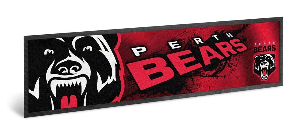 NRL Logo Bar Runner - Perth Bears - Bar Mat - 25cm x 90cm - Image 2