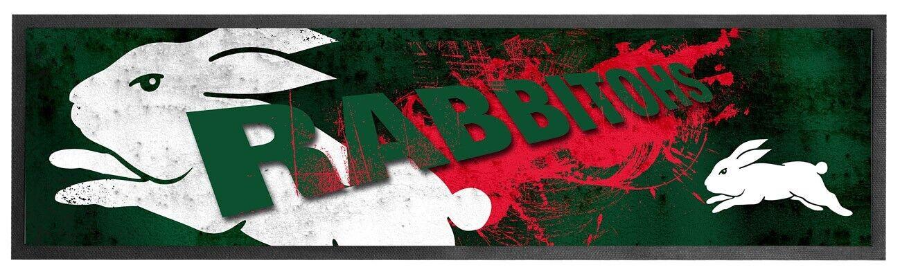 NRL Logo Bar Runner - South Sydney Rabbitohs - Bar Mat - 25cm x 90cm - Image 2
