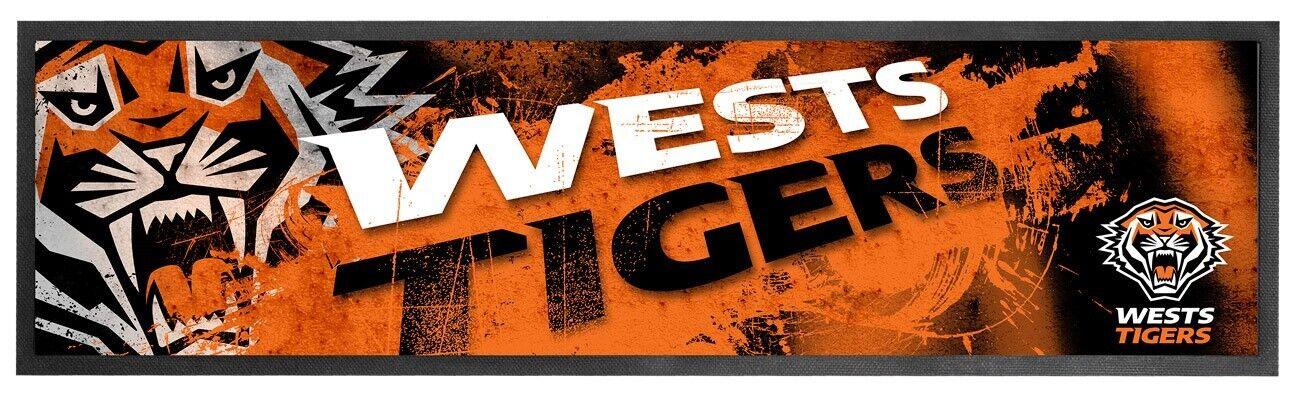 NRL Logo Bar Runner - West Tigers - Bar Mat - 25cm x 90cm - Image 2
