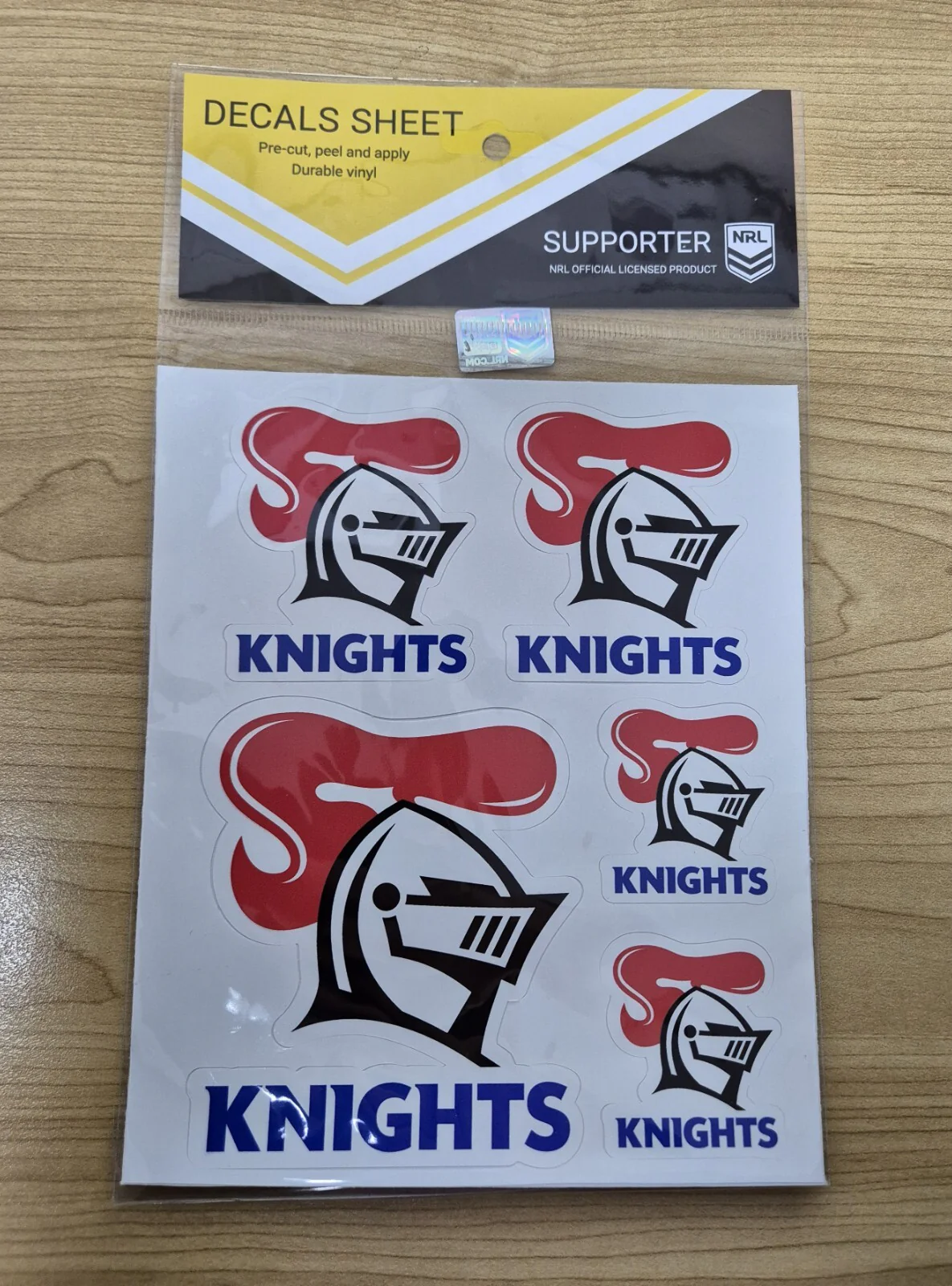 NRL Logo Decal Sheet - Newcastle Knights - Stickers - Sticker - Image 2