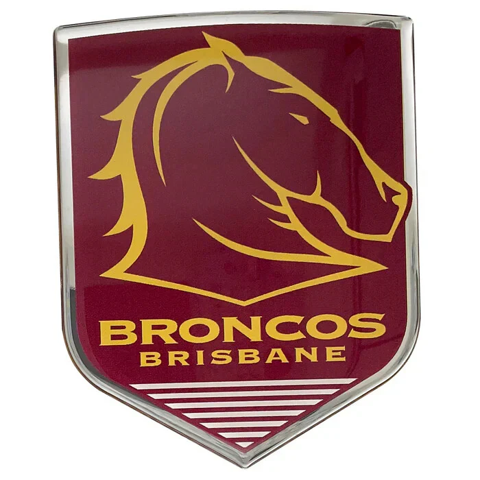 NRL Logo Emblem - Brisbane Broncos - Supporter Car Badge