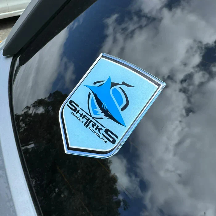 NRL Logo Emblem - Cronulla Sharks - Supporter Car Badge - Image 2