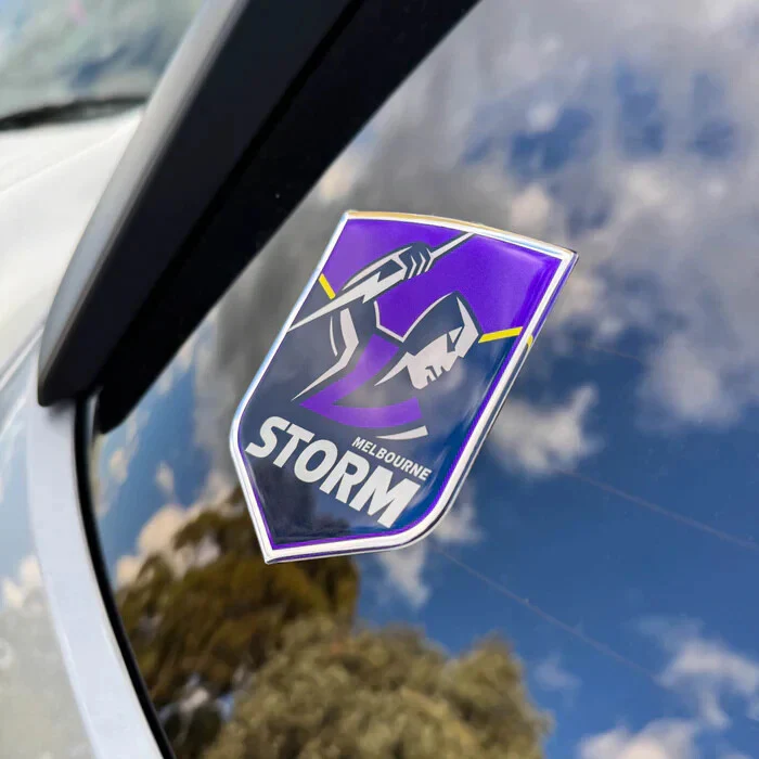 NRL Logo Emblem - Melbourne Storm - Supporter Car Badge - Image 2