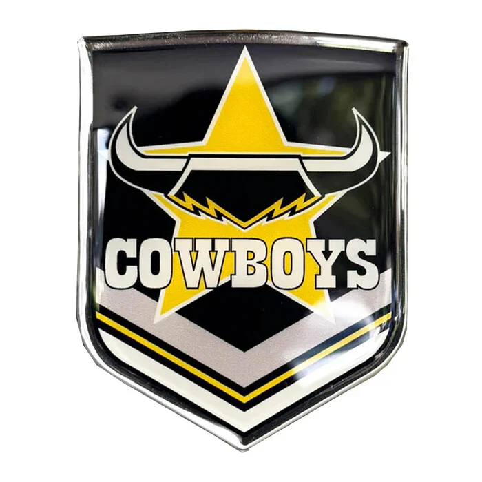 NRL Logo Emblem - North Queensland Cowboys - Supporter Car Badge