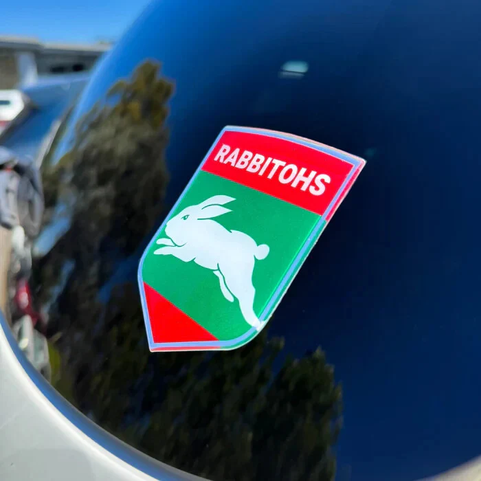 NRL Logo Emblem - South Sydney Rabbitohs - Supporter Car Badge - Image 2