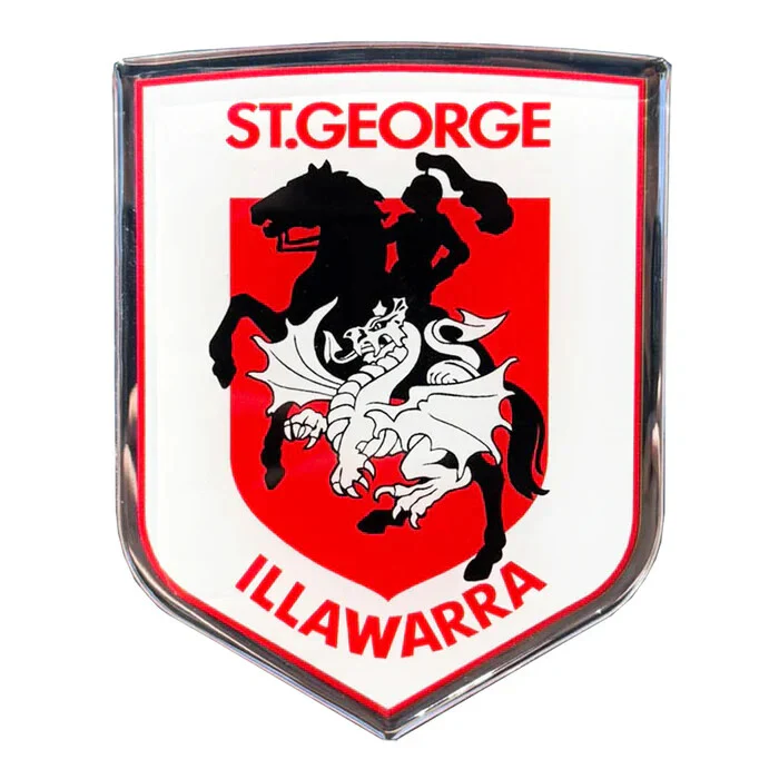 NRL Logo Emblem - St George Illawarra Dragons - Supporter Car Badge