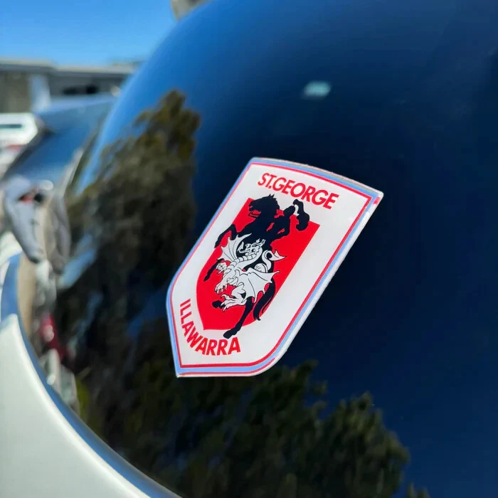 NRL Logo Emblem - St George Illawarra Dragons - Supporter Car Badge - Image 2