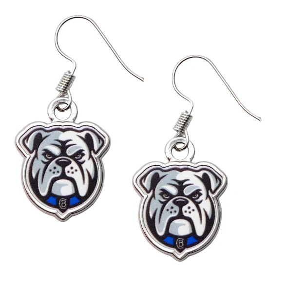 NRL Logo Metal Earrings - Canterbury Bulldogs - Surgical Steel - Drop Earrings