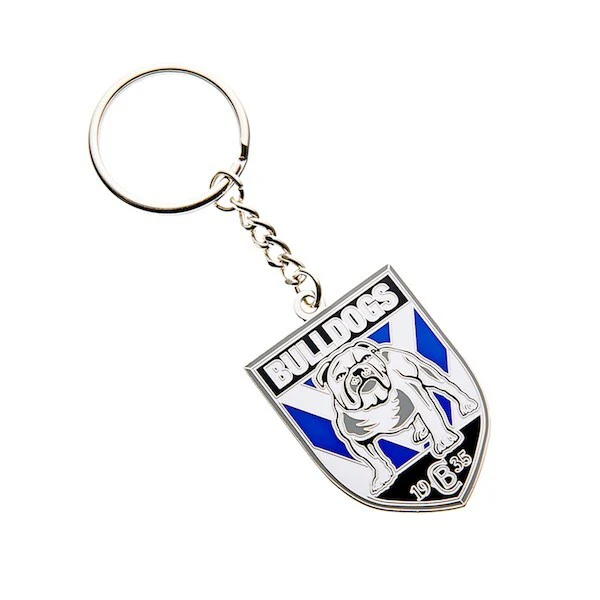 NRL Logo Metal Key Ring  - Canterbury Bulldogs - Keyring - Rugby League - TROFE - Image 2