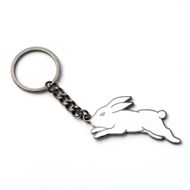 NRL Logo Metal Key Ring - South Sydney Rabbitohs - Keyring - Rugby League -TROFE