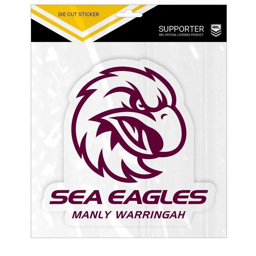 NRL Logo Sticker - Manly Sea Eagles - 25cm x 21cm Decal - Image 2