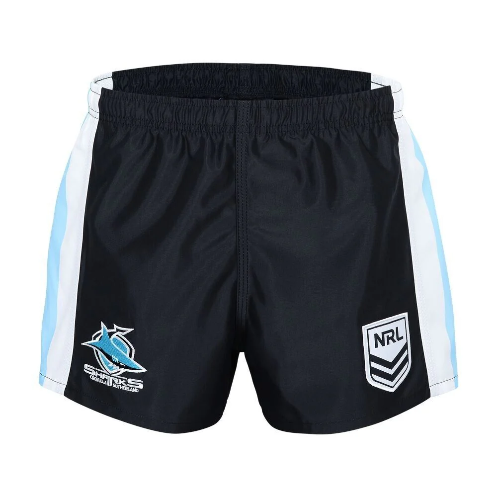 NRL Logo Supporter Footy Shorts - Cronulla Sharks - Adult - Mens - Image 10